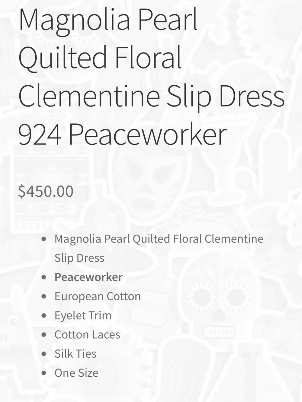 Magnolia Pearl Clementine Peaceworker Slip Dress - Picture 14 of 14